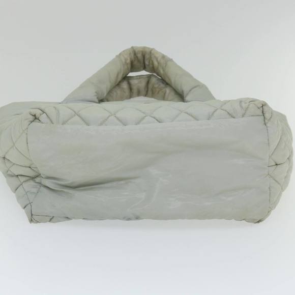 CHANEL Cococoon Hand Bag Nylon Gray CC Auth bs9551 - Picture 5 of 16